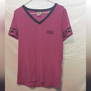 VS PINK V-neck shirt size L *NWOT*